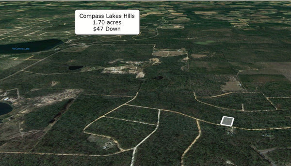 Invest or Build! Huge 1.70 Acre Compass Lakes Hills Lot-Owner Finance