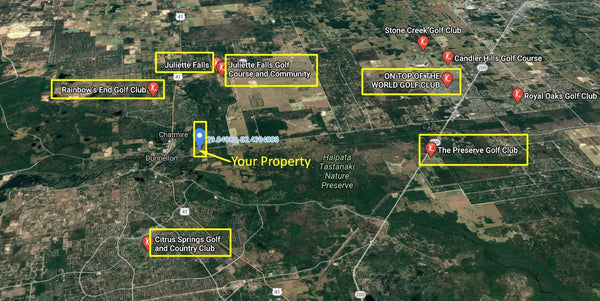 .21 acre corner lot Near Downtown Dunnellon and Rainbow Springs Estate Park