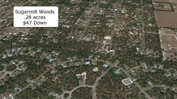.28 acre lot on Paved Road in Sugarmill Woods-Owner Financing
