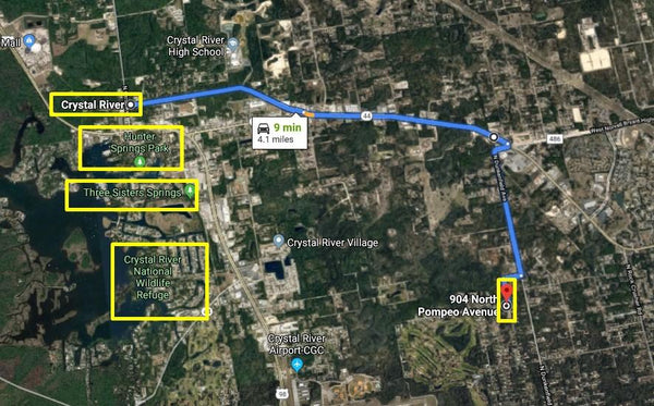 .89 acre lot on paved road  in Crystal River