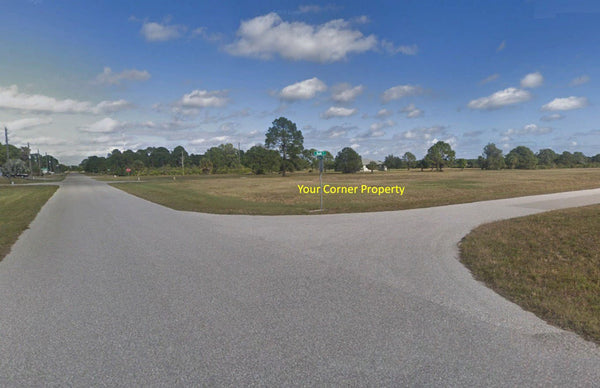 Exclusive .18 Acre Corner and Cleared Lot on Paved Road in Placida